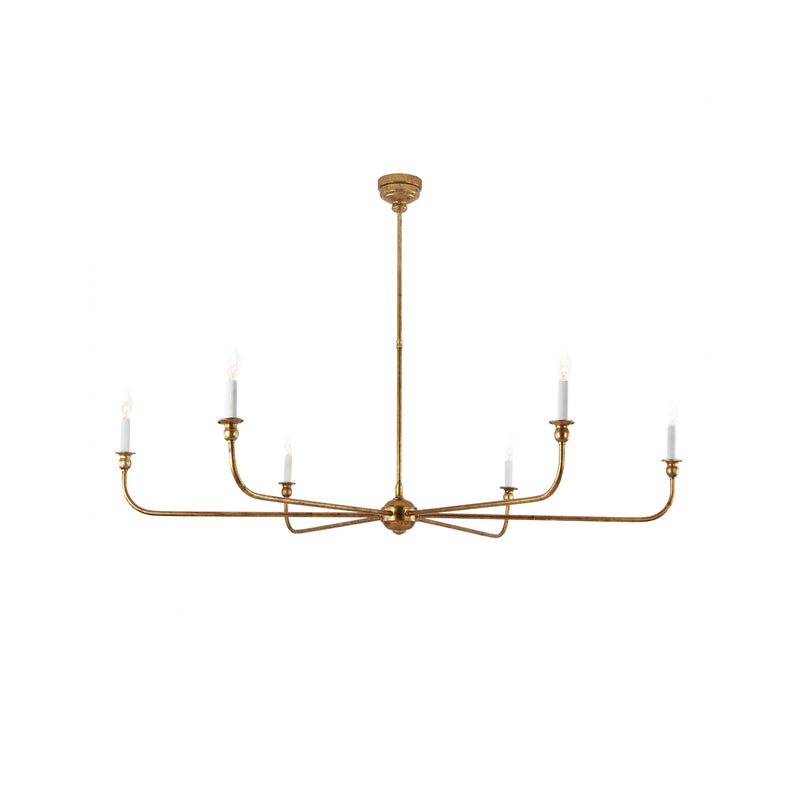 Terracotta Designs H25112-6 Six Light Chandelier, Antique Gold