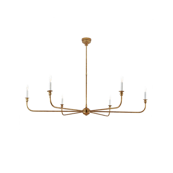 Terracotta Designs H25112-6 Six Light Chandelier, Antique Gold