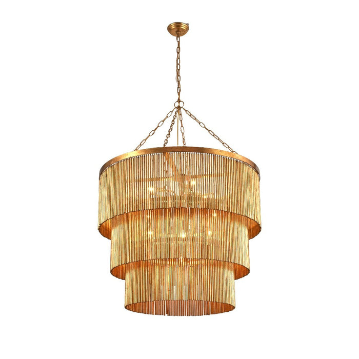 Terracotta Designs H25113T-13 13 Light Chandelier, Antique Gold