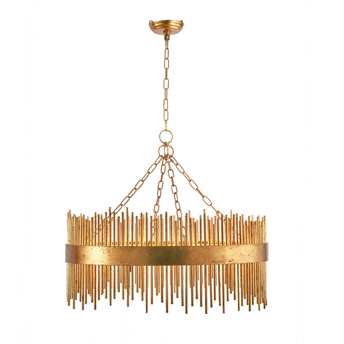Terracotta Designs H25118-8 Eight Light Chandelier, Antique Gold