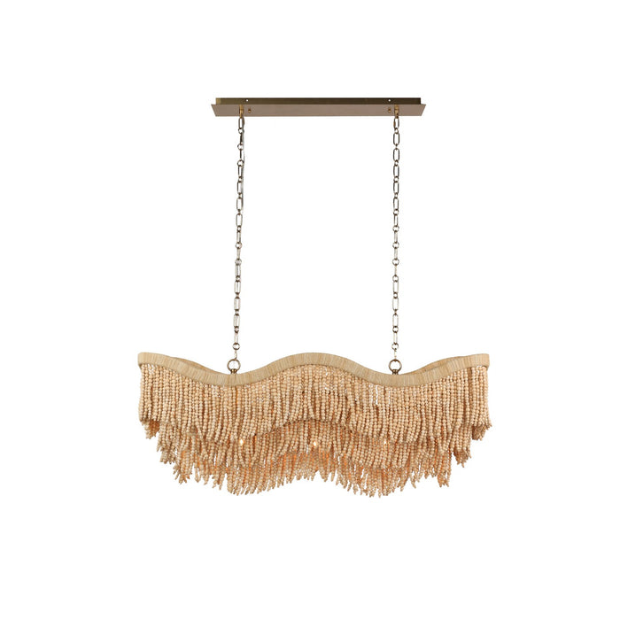 Terracotta Designs H25119L-7N Seven Light Chandelier, Natural