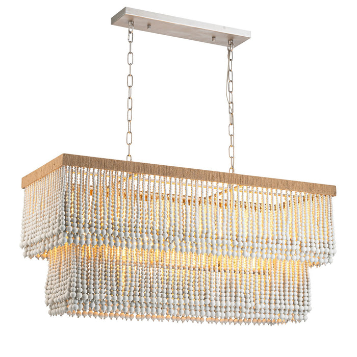 Terracotta Designs H25120L-8 Eight Light Chandelier, Antique Silver
