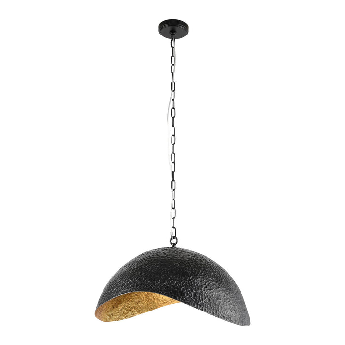 Terracotta Designs P25110-3 One Light Pendant, Aged Black