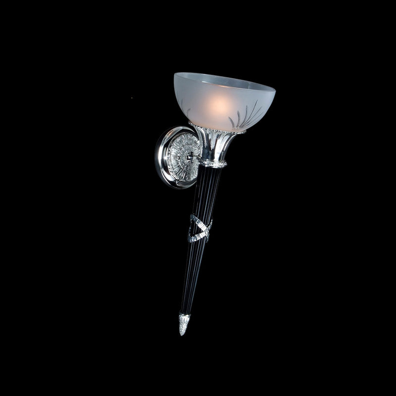 Fine Art 18490-0-49 LED Wall Sconce, Antique Silver Plated