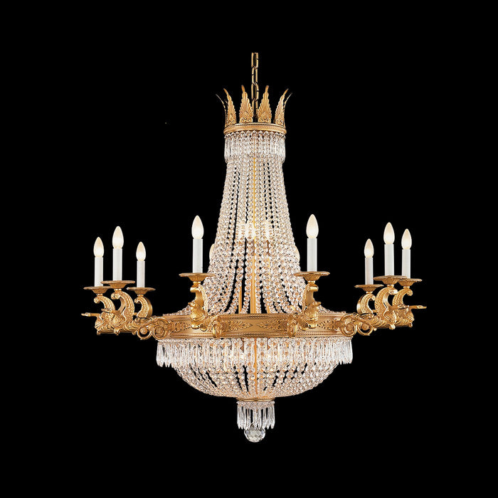 Fine Art 18761-0-231 LED Chandelier, Antique Gold Plated