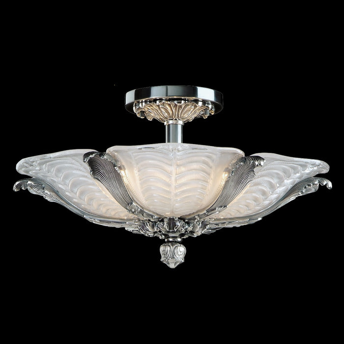 Fine Art 19495-0-56 LED Flush Mount, Old Silver
