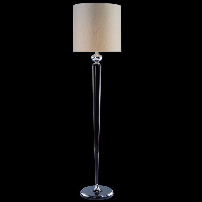 Fine Art 19984-0-420 LED Floor Lamp, Polished Chrome/Polished Black