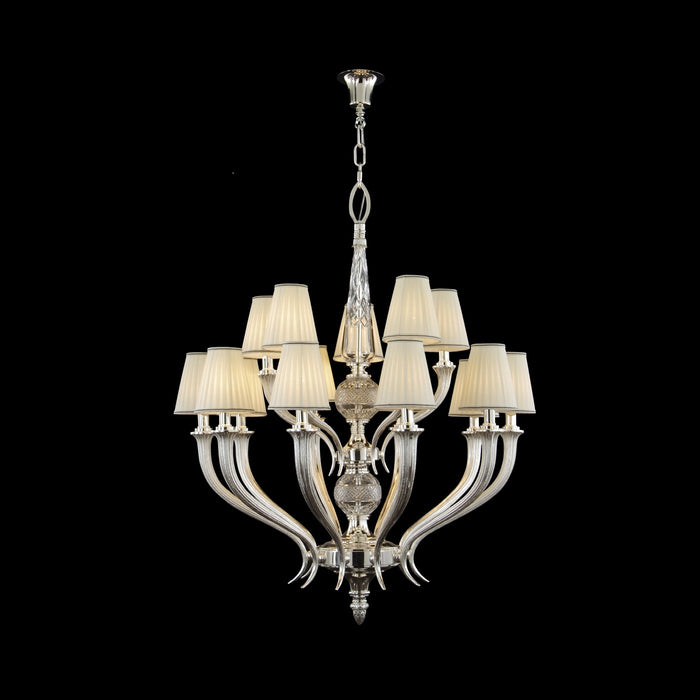 Fine Art 20017-0-387 LED Chandelier, Antique Silver Plated