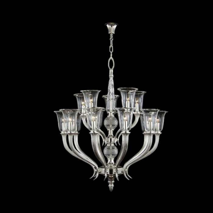 Fine Art 20017-1-387 LED Chandelier, Antique Silver Plated