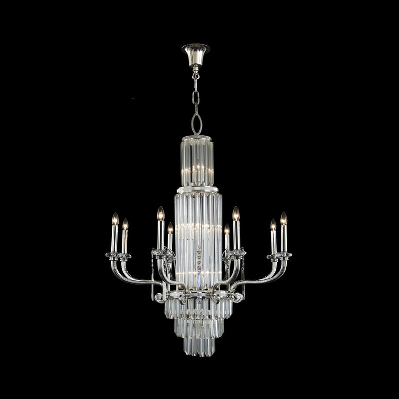 Fine Art 20028-0-4 LED Chandelier, Polished Silver