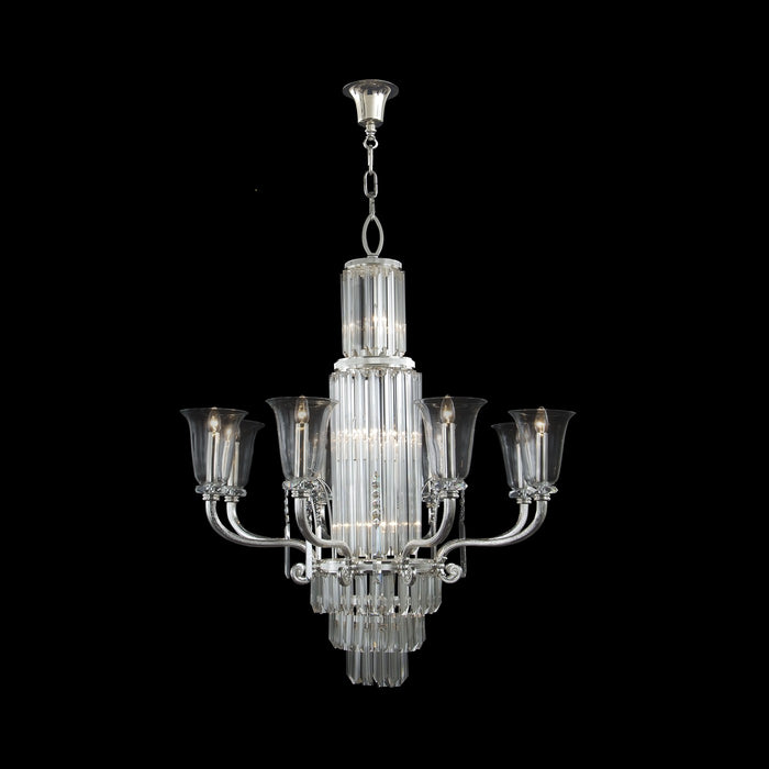 Fine Art 20028-1-4 LED Chandelier, Polished Silver
