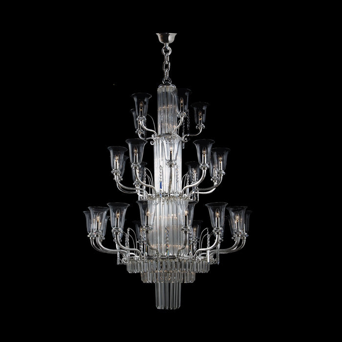 Fine Art 20037-1-4 LED Chandelier, Polished Silver