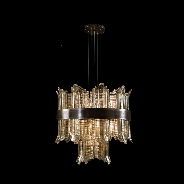 Fine Art 20214-0-550 LED Chandelier, Brushed Bronze
