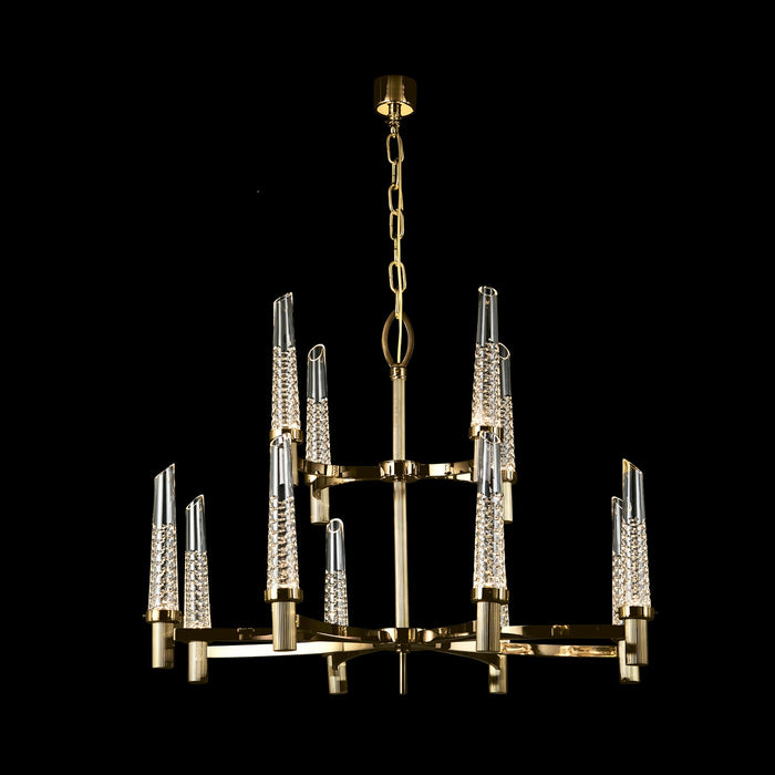 Fine Art 20215-0-67 LED Chandelier, Polished Brass