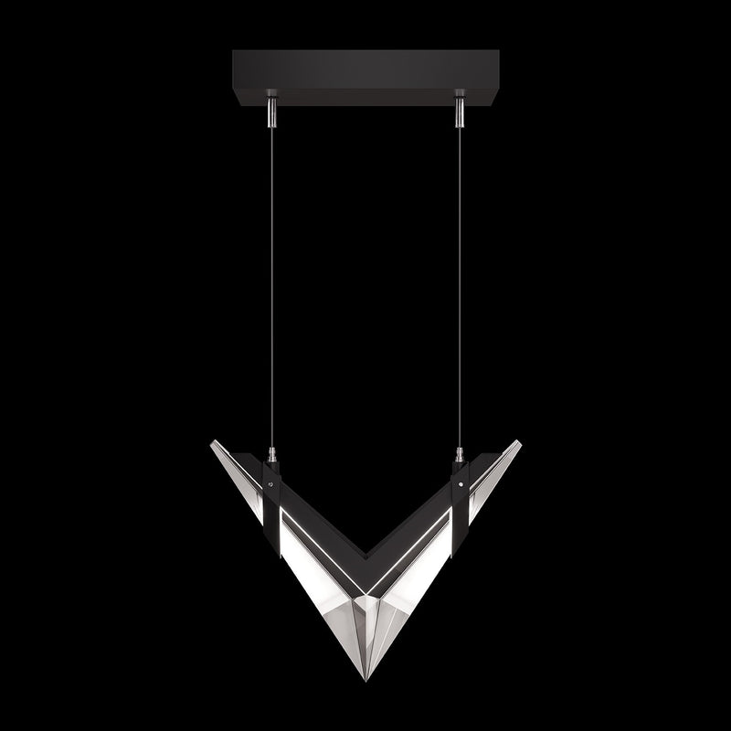Fine Art 100055-1 LED Linear Pendant, Black