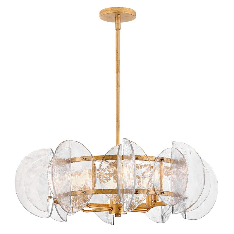 Fredrick Ramond FR41924DA LED Chandelier, Distressed Brass