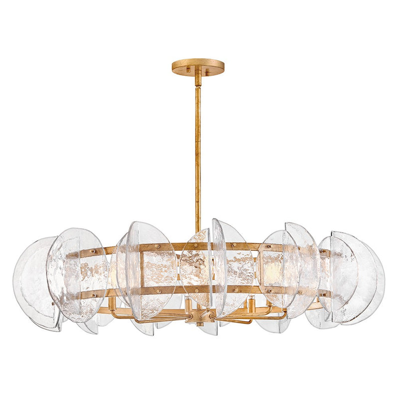 Fredrick Ramond FR41926DA LED Chandelier, Distressed Brass