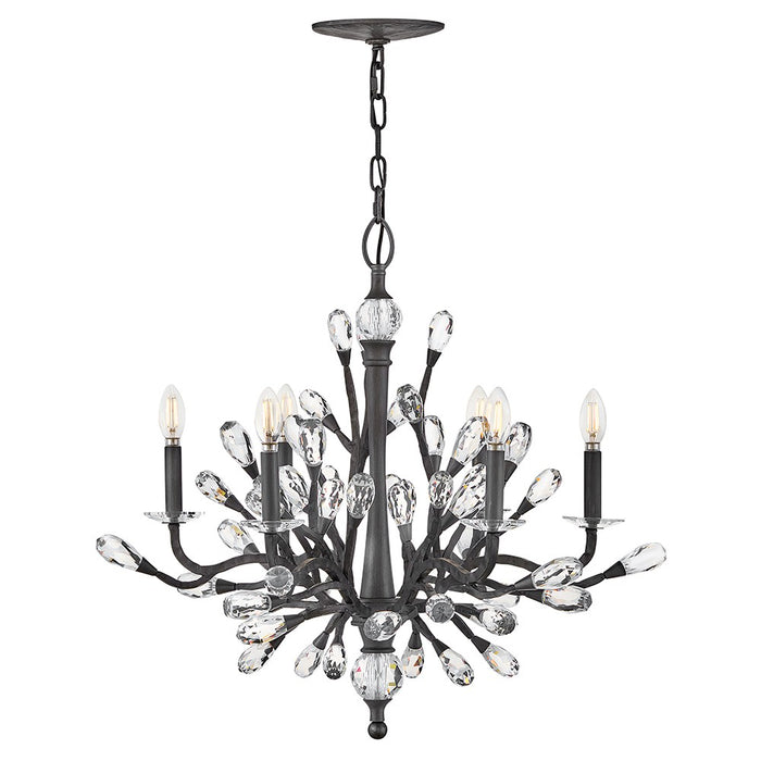 Fredrick Ramond FR46806BGR LED Chandelier, Brushed Graphite