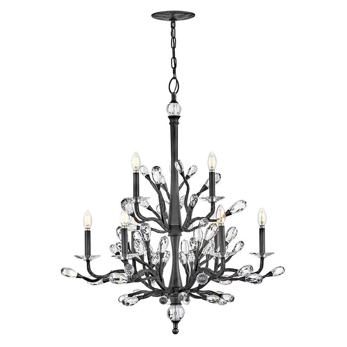 Fredrick Ramond FR46809BGR LED Chandelier, Brushed Graphite