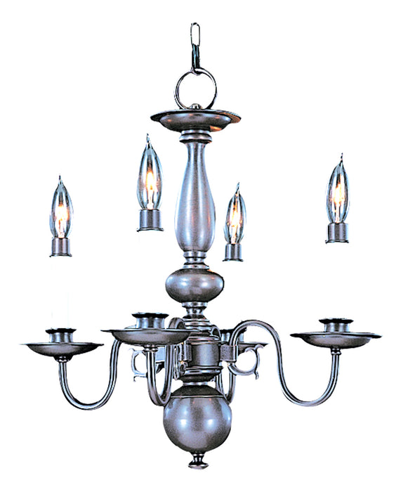 Framburg 9143 MB Four Light Chandelier, Mahogany Bronze