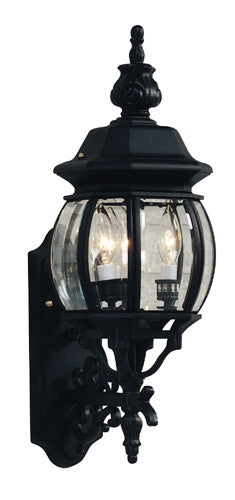 Artcraft AC8360BK Three Light Outdoor Wall Mount, Black