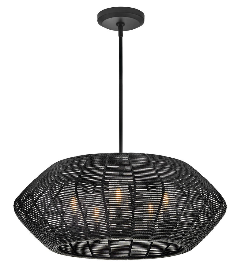 Hinkley 10385BK-LV LED Chandelier, Black