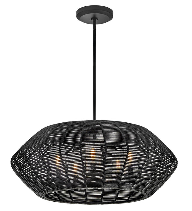 Hinkley 10385BK-LV LED Chandelier, Black