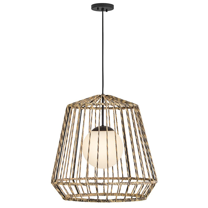 Hinkley 10394BK-LV LED Hanging Lantern, Black