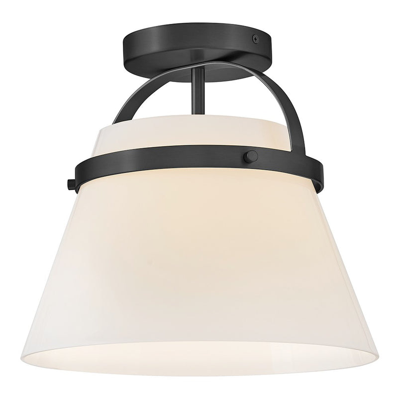Lark 83051BK LED Semi-Flush Mount, Black
