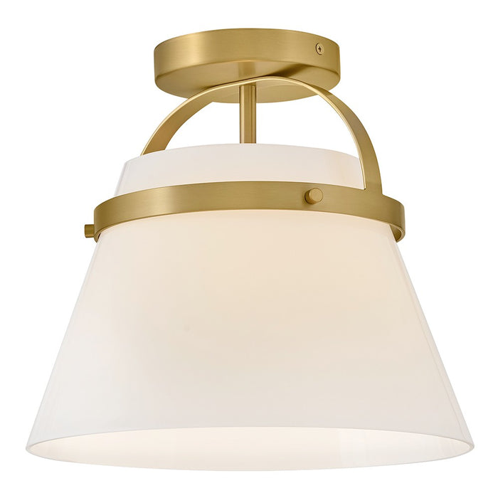 Lark 83051LCB LED Semi-Flush Mount, Lacquered Brass