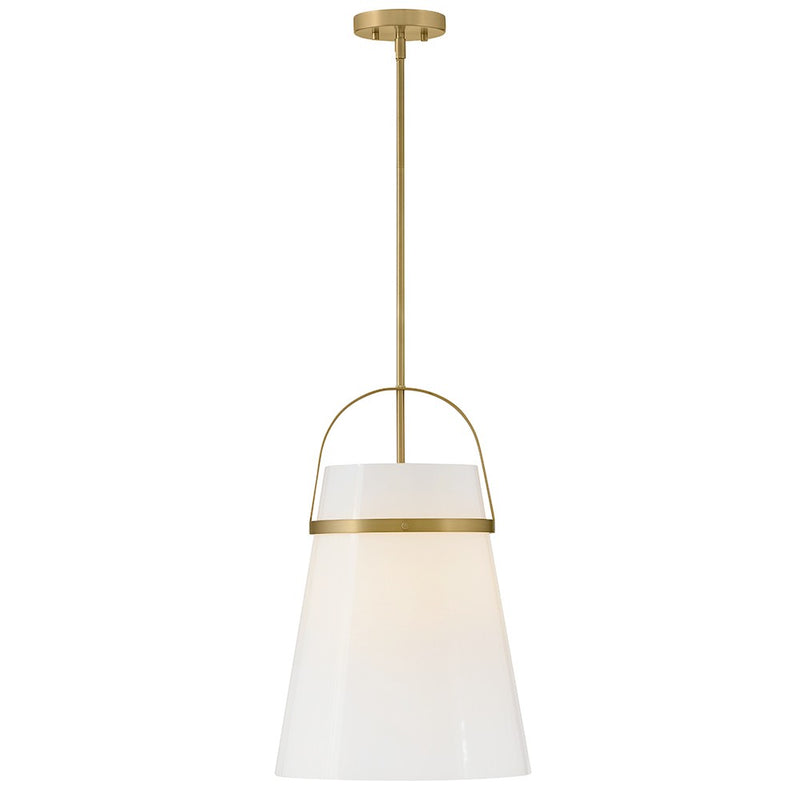 Lark 83054LCB LED Pendant, Lacquered Brass