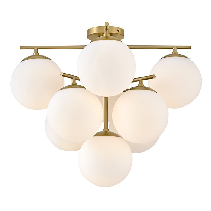 Lark 84201LCB LED Flush Mount, Lacquered Brass