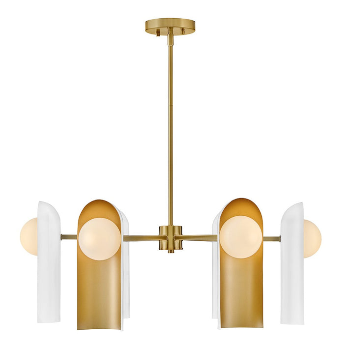 Lark 84236LCB-SO LED Chandelier, Lacquered Brass