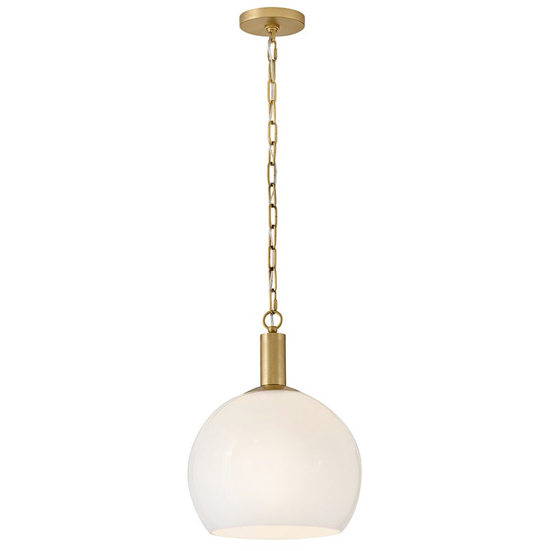 Lark 84287LCB LED Pendant, Lacquered Brass