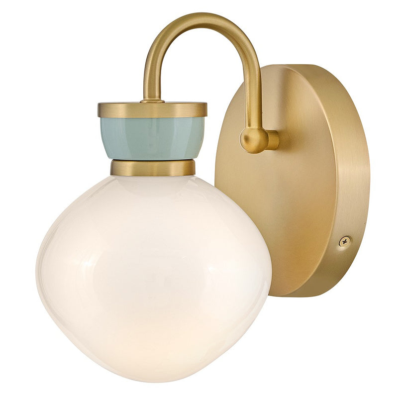 Lark 85590LCB-SF LED Wall Sconce, Lacquered Brass