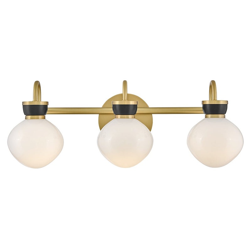 Lark 85593LCB-BK LED Bath, Lacquered Brass