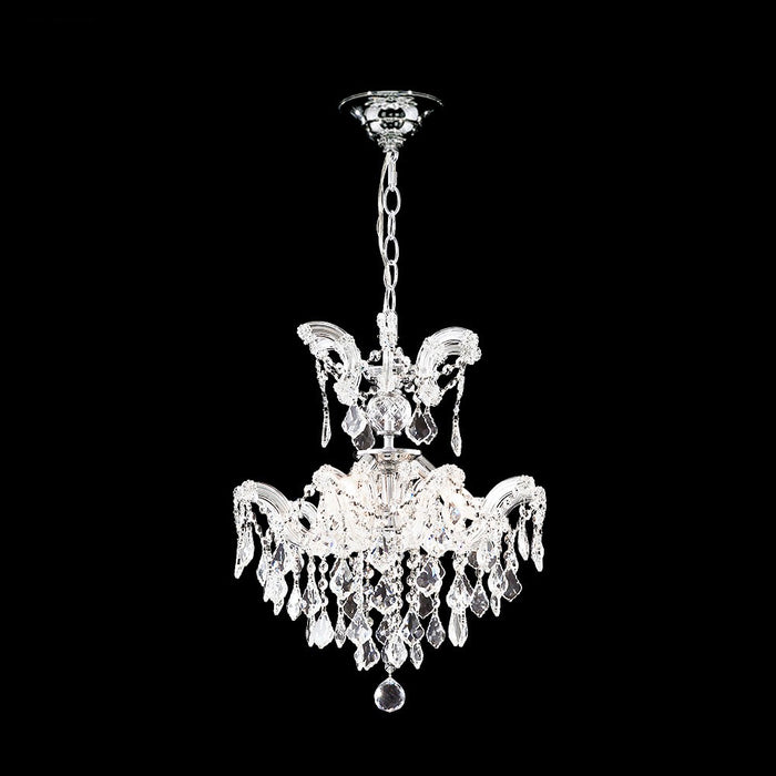 James R. Moder 96678S22 Three Light Chandelier, Silver