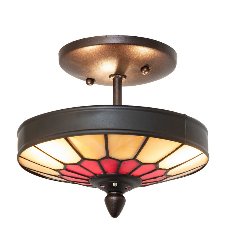 Meyda Tiffany 270315 Three Light Semi-Flushmount