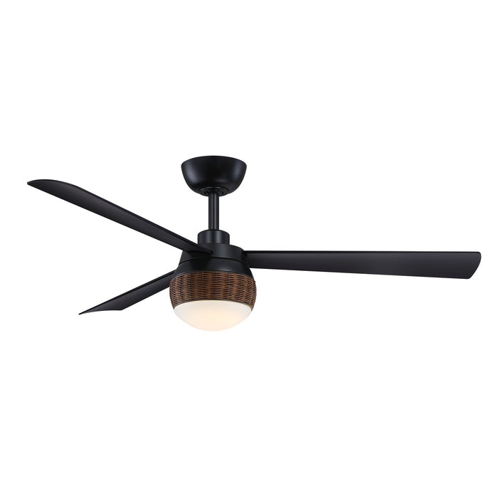 Fanimation FP6837BL 52" Ceiling Fan, Black