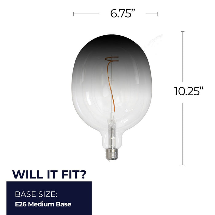 Bulbrite 776321 Light Bulb, Clear/Smoke
