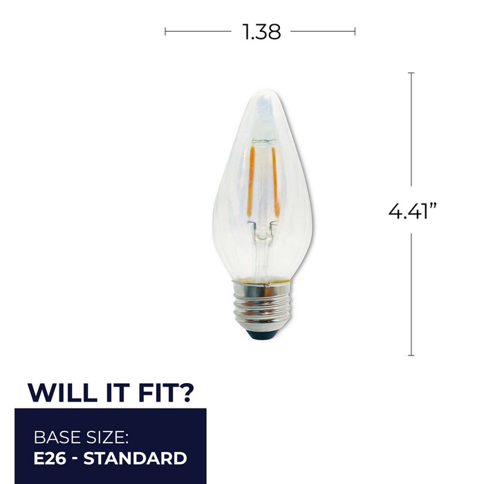Bulbrite 776580 Light Bulb, Clear/Iridescent