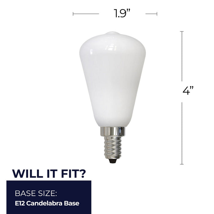 Bulbrite 776824 Light Bulb, Milky