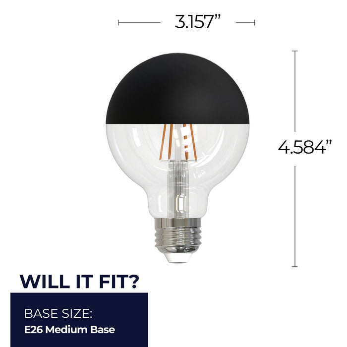 Bulbrite 776835 Light Bulb, Half Black