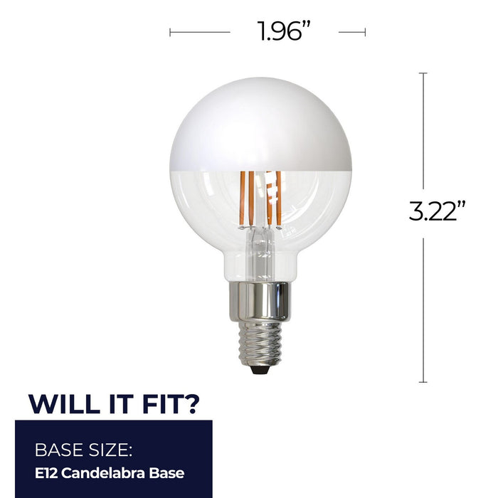 Bulbrite 776838 Light Bulb, Half White