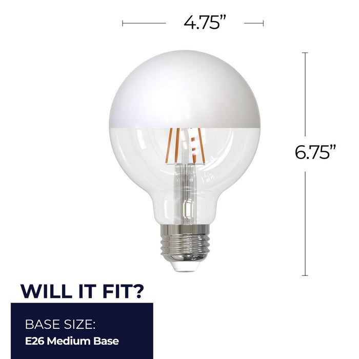 Bulbrite 776840 Light Bulb, Half White