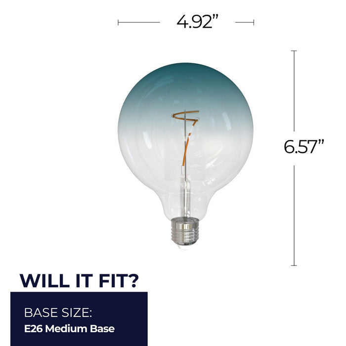 Bulbrite 776998 Light Bulb, Clear/Blue