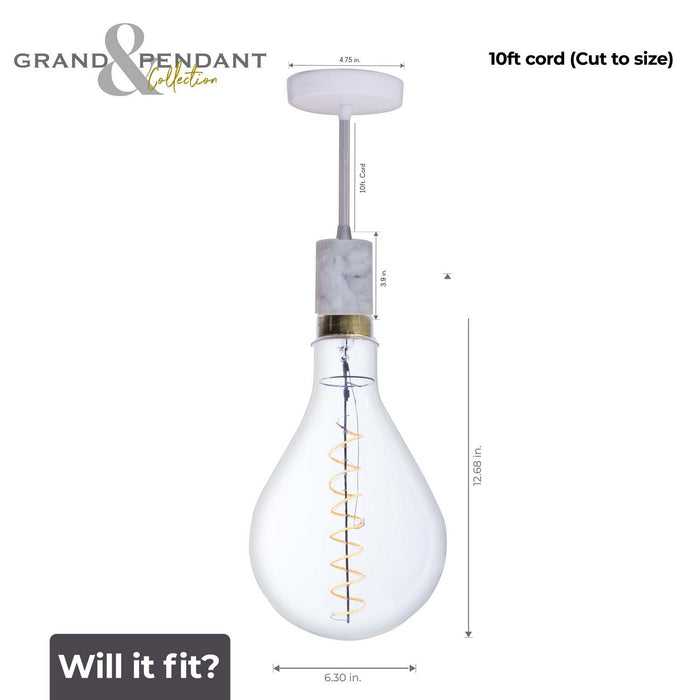 Bulbrite 810174 Pendant, Clear