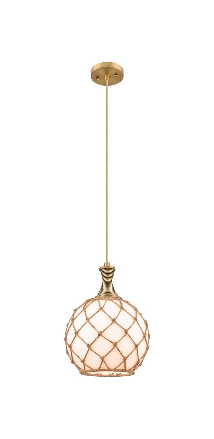 Innovations 415-1P-BB-G121-10RB One Light Pendant, Brushed Brass