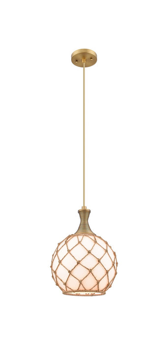 Innovations 415-1P-BB-G121-10RB One Light Pendant, Brushed Brass