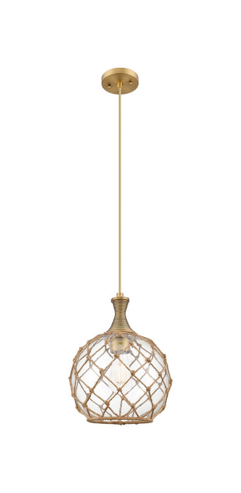 Innovations 415-1P-BB-G122-10RB One Light Pendant, Brushed Brass